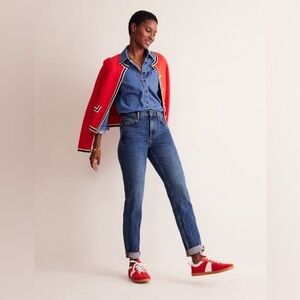 EUC - Boden Slim Fit Jeans - medium wash - Size 14R